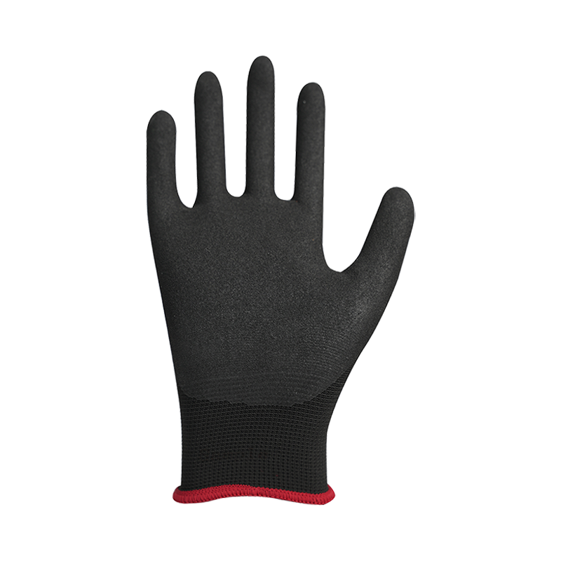 Lớp lót polyester 13G với lớp phủ nitrile cát