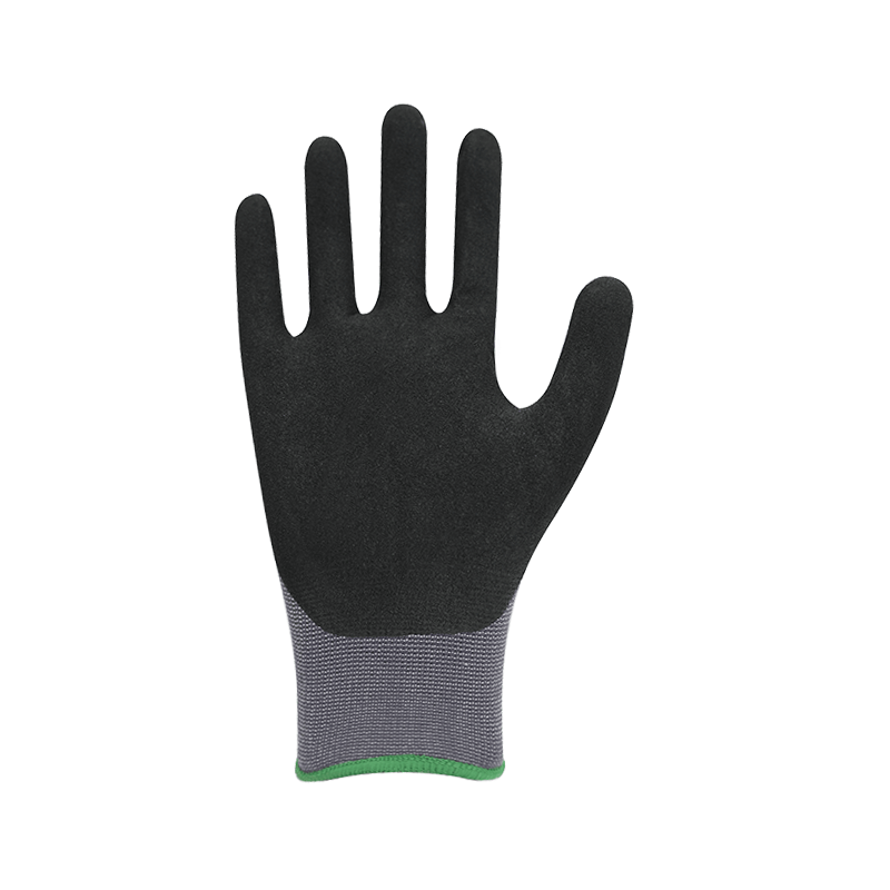 Lớp lót nylon/Spandex 15G với lớp phủ nitrile cát