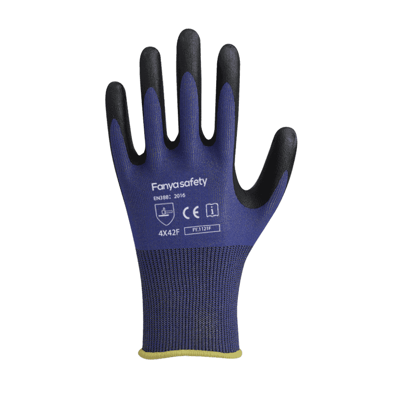 Lớp lót sợi thép / HPPE 18G với lớp phủ nitrile xốp