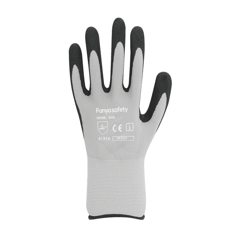 Lớp lót nylon/Spandex 15G với lớp phủ nitrile cát